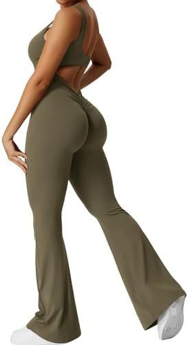 Women Sleeveless Flare Jumpsuits Long Pants | Yazijico™