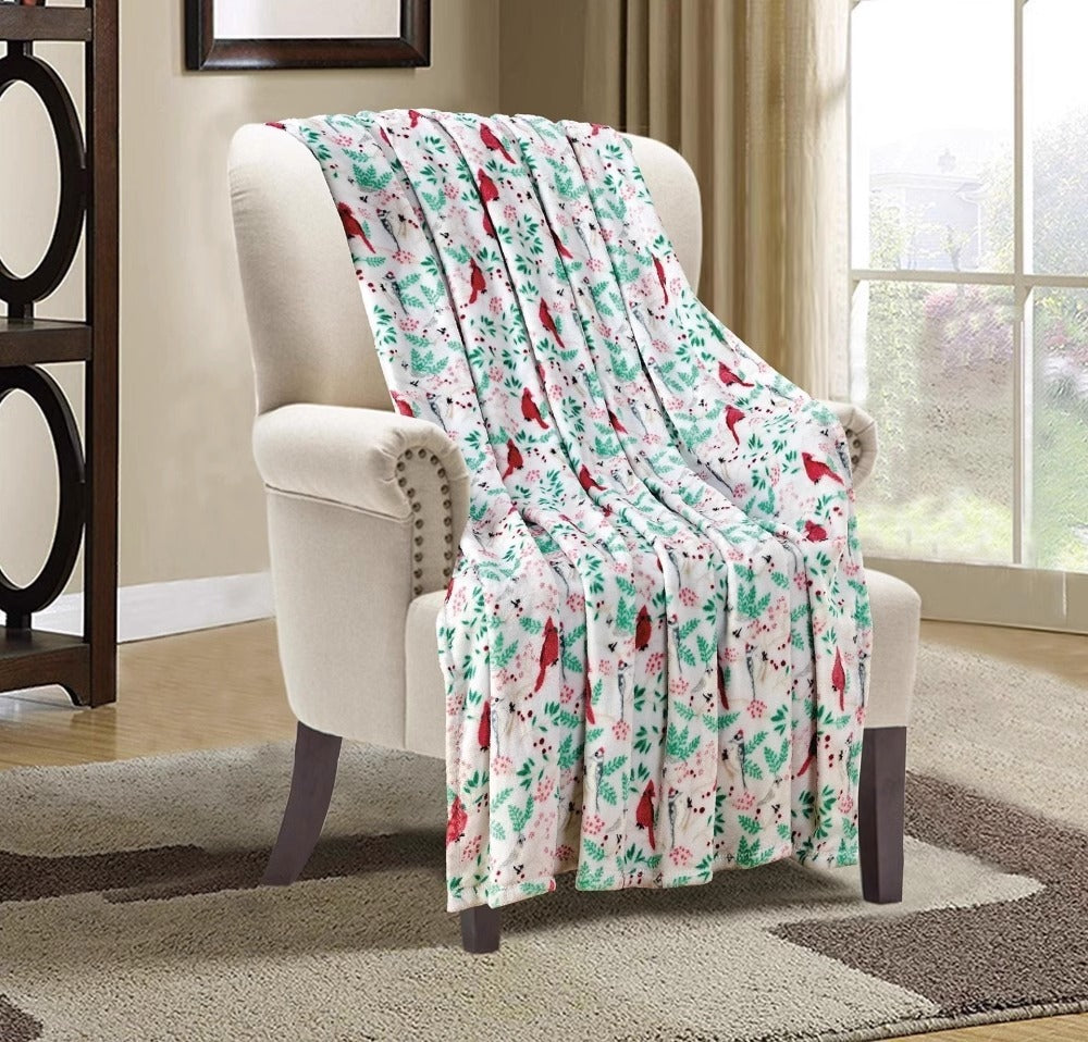 Christmas Print Blanket Winter Double-sided| Yazijico™ 