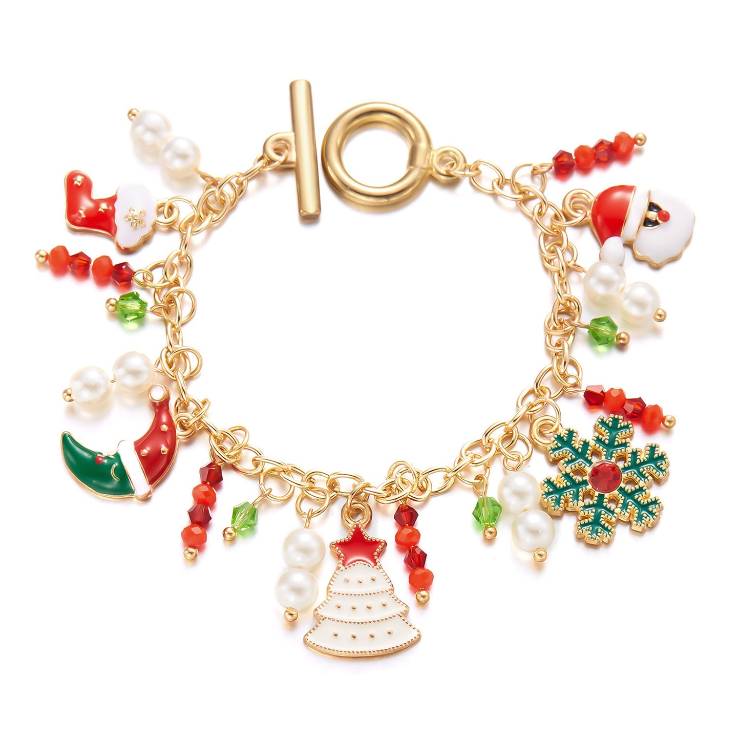 Christmas Bracelet Tree Santa Claus Jewelry | Yazijico™ 