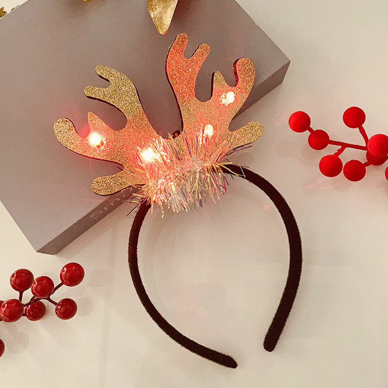 Christmas With Light Headband Snowflake Women's | Yazijico™