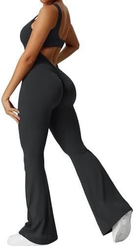 Women Sleeveless Flare Jumpsuits Long Pants | Yazijico™