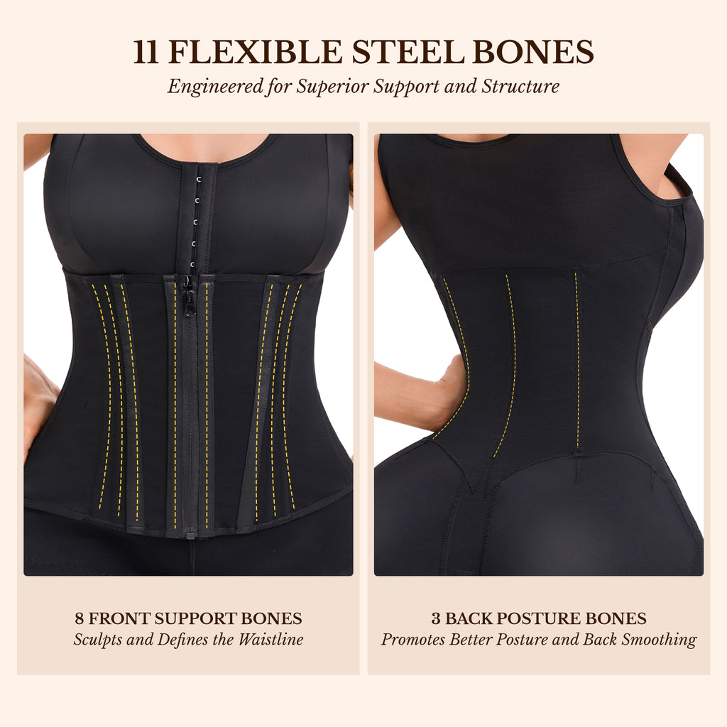 Fajas Colombianas Moldeadoras Overbust Shapewear For Women Tummy Control Full Body Shaper & Butt Lifter Post Surgery Compression Garment
