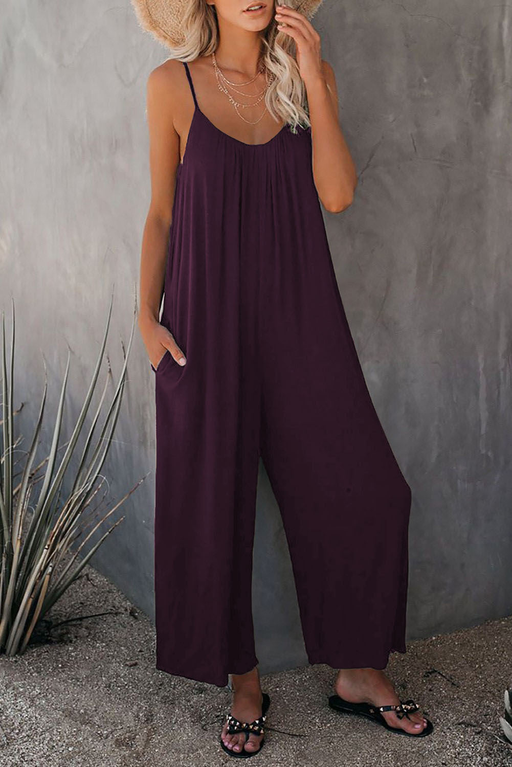 Women's Loose Sleeveless Jumpsuits Romper  Yazijico™ 