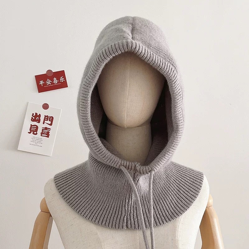 Women's Hats  Knitting Scarf Integrated Sleeve Cap | Yazijico™ 