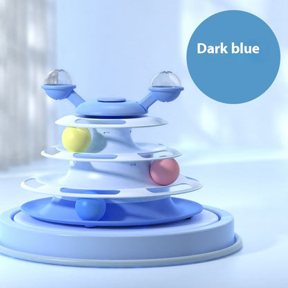 Tour de jouets pour chat, plateau tournant, balles roulantes, jouets pour animaux de compagnie | Yazijico™