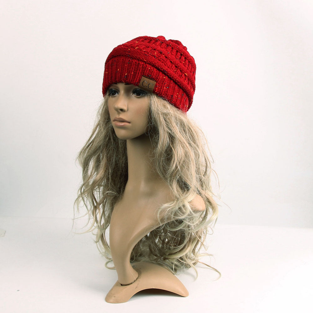 Women's Hats Knitted horsetail wig winter | Yazijico™ 