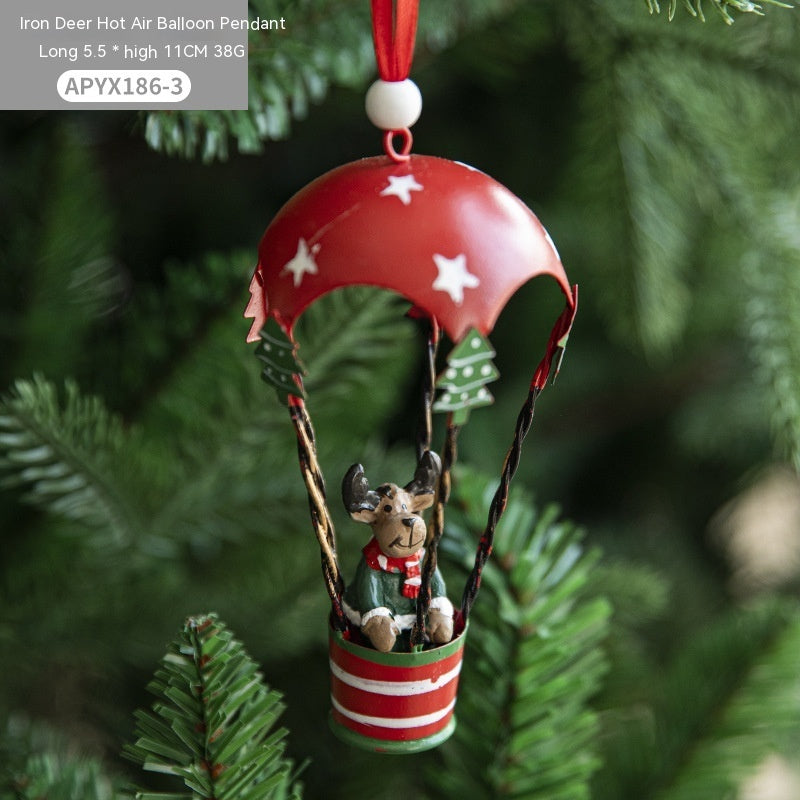 Nordic Iron Christmas Hot Air Balloon Parachute | Yazijico™ 