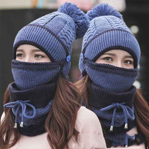 Plus velvet thick bib mask Fashionable  | Yazijico™