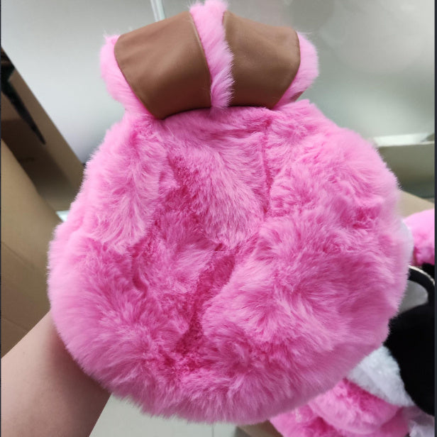 Plush Bag Faux Fur Rabbit Ear Clip | Yazijico™