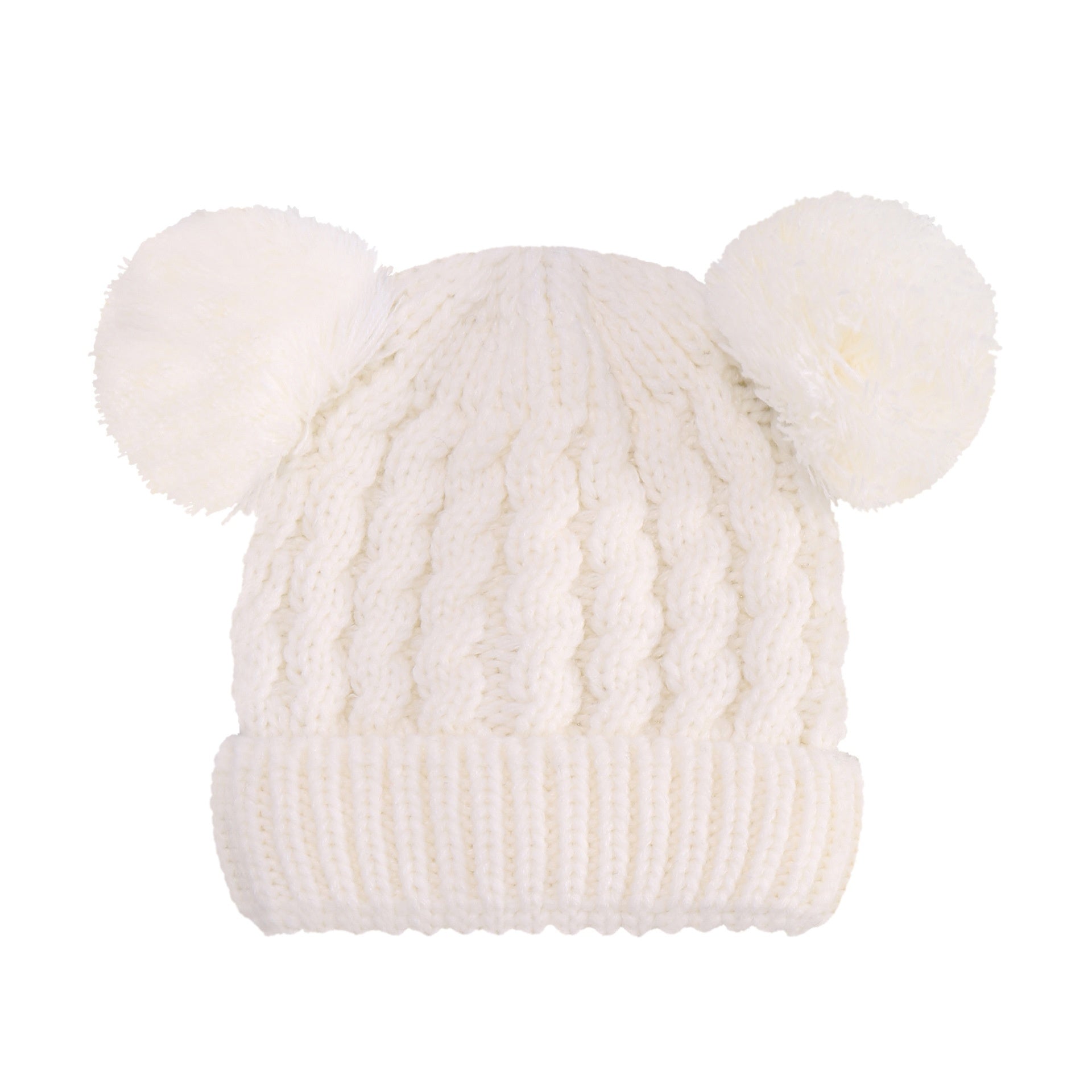 Twisted Woolen Yarn Double Ball Children's Hat | Yazijico™ 