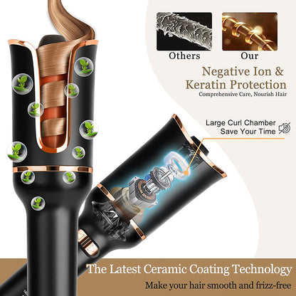 Automatic Curling Iron Air Curling Flat | Yazijico™ 