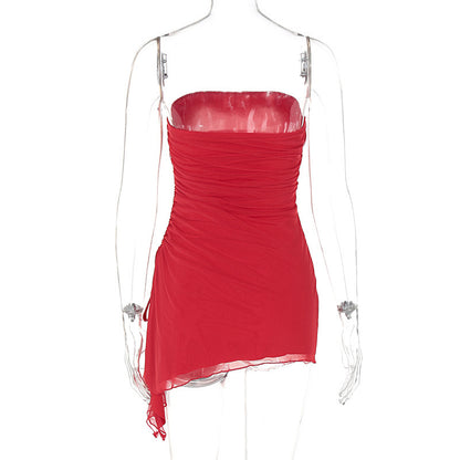 Tube-top Split Dress Summer Ins Fashion Backless| Yazijico™