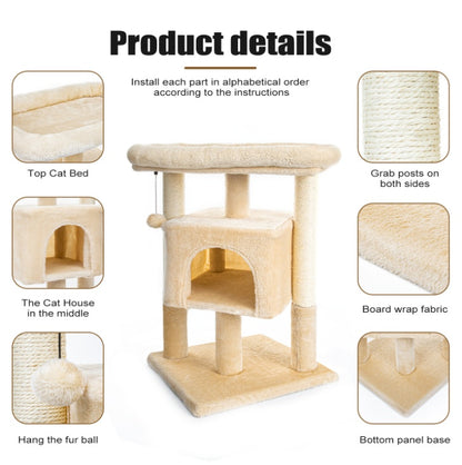 Cat Tree Tower Condo Plush Perch | Yazijico™ 