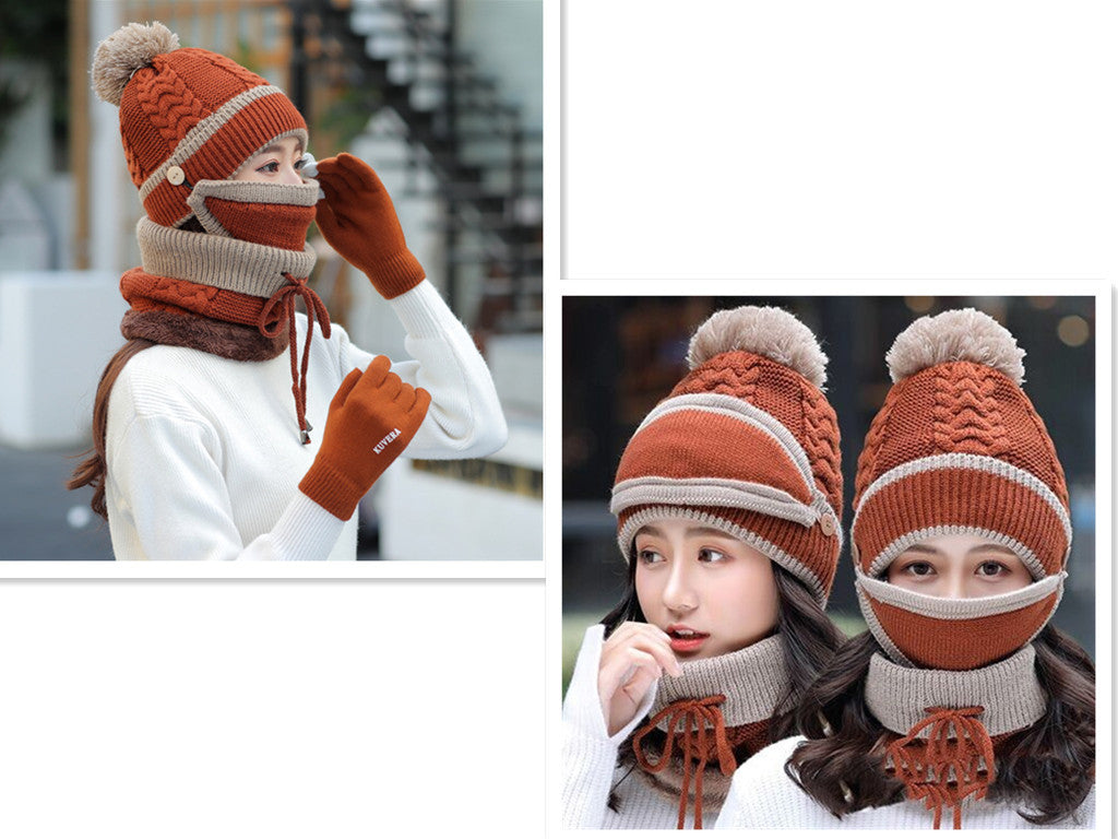 Plus velvet thick bib mask Fashionable  | Yazijico™