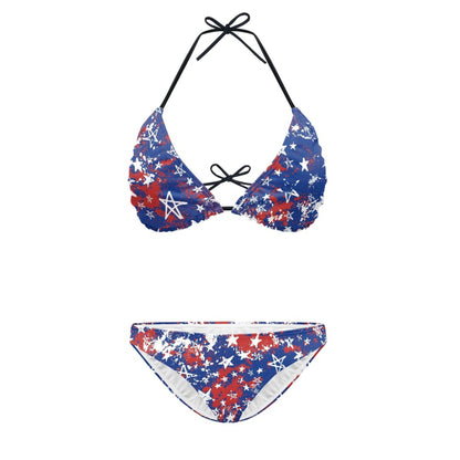 Maillot de bain bikini imprimé fendu pour femme | Yazijico™