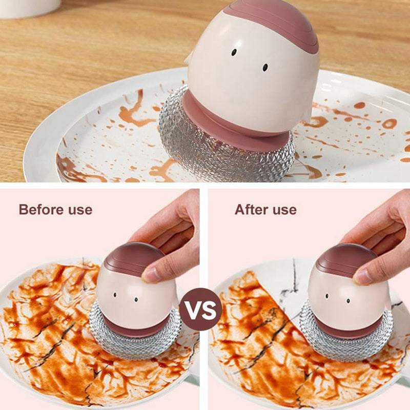 Automatic Liquid Filling Dishwashing Brush 