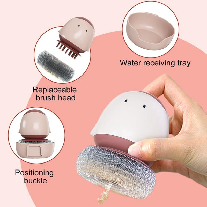 Automatic Liquid Filling Dishwashing Brush 
