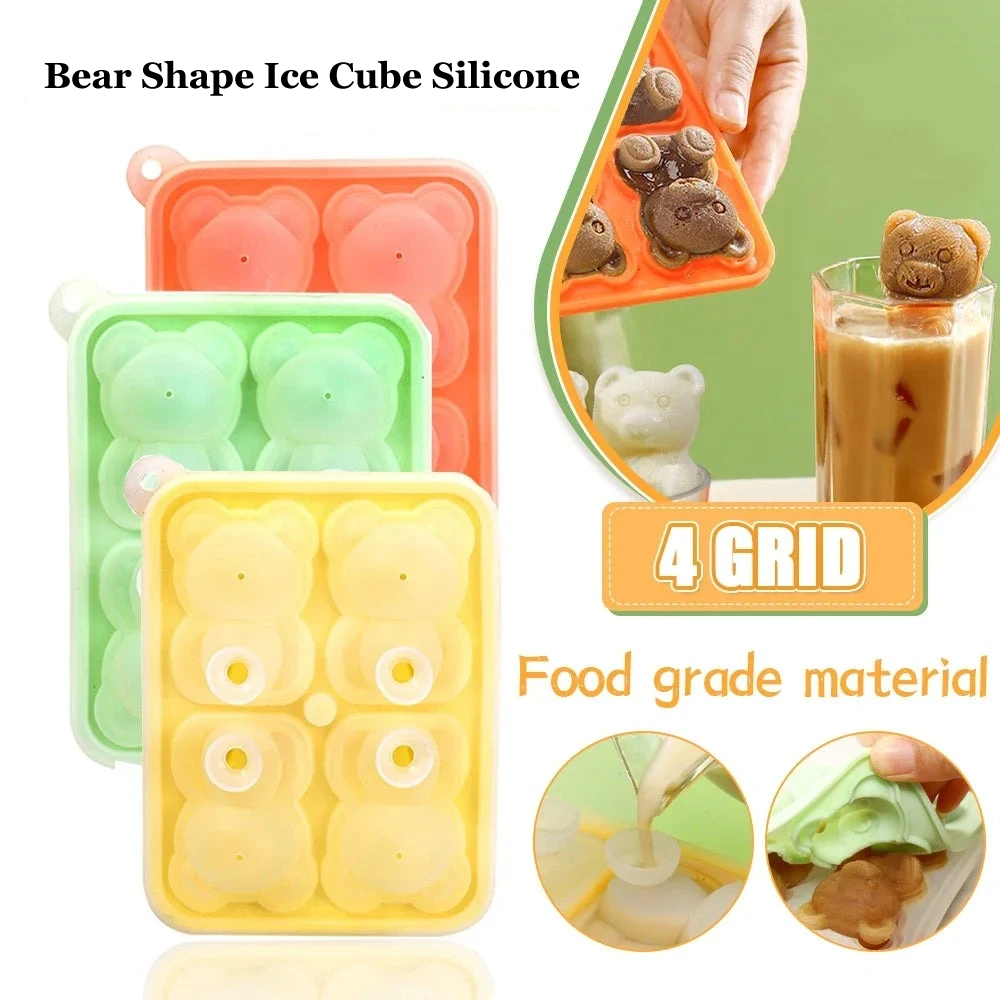 Bear Shape Ice Cube Silicone 