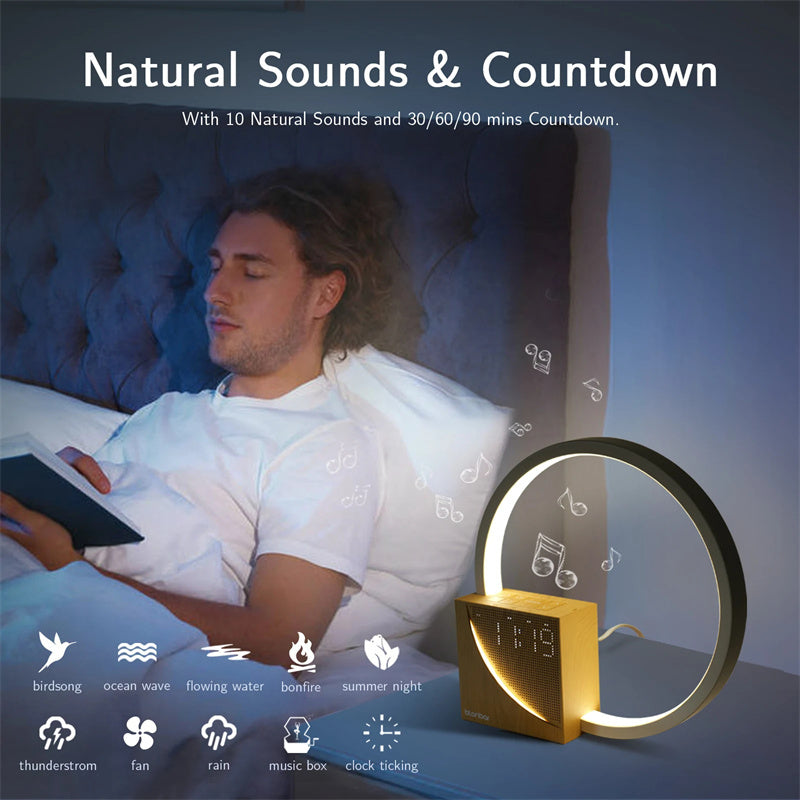 Bedside Lamp Touch Table  With Natural Sounds
