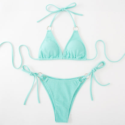 Bikini Set Summer Side Tie Thong Bandage 