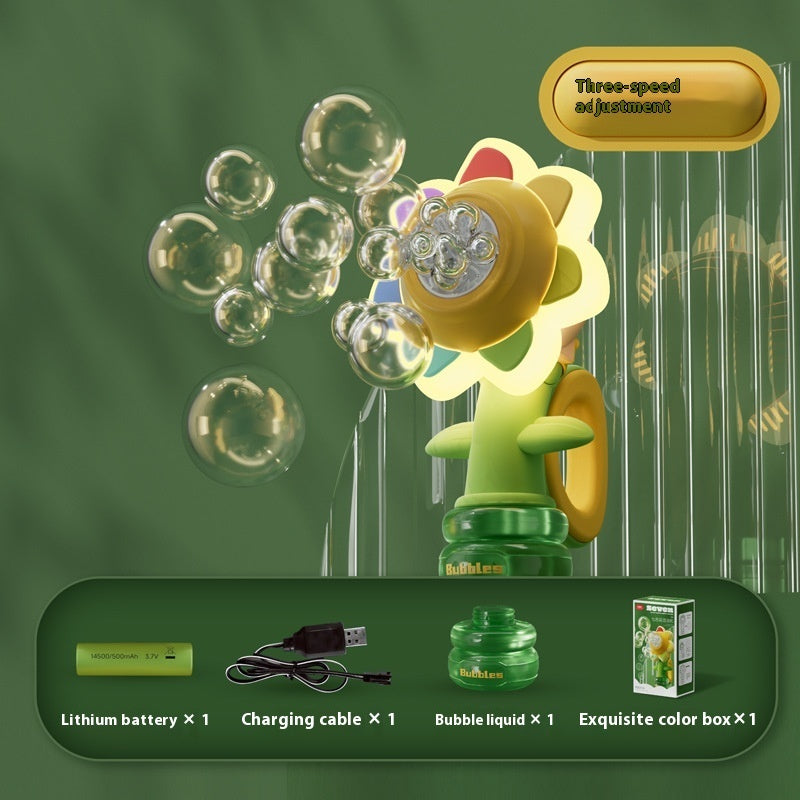 Dancing Sunflower Bubble Machine Automatic 