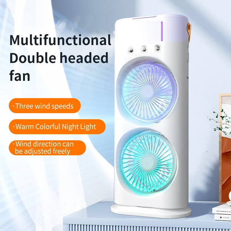 Double-ended Spray Fan Portable Humidifier 
