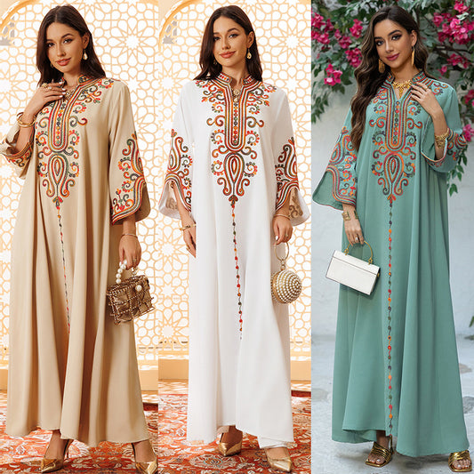 Dubai Dress Embroidery Rope Embroidery Middle East  