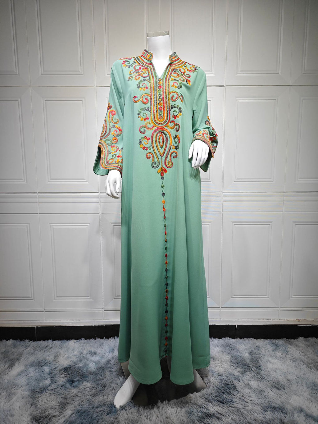 Dubai Dress Embroidery Rope Embroidery Middle East  