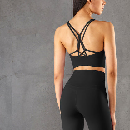 Fitness Cross Back Underwear Strappy Longline