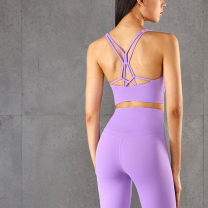 Fitness Cross Back Underwear Strappy Longline
