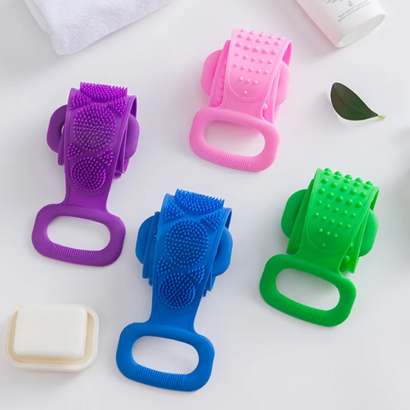 Silicone Brushes Bath Towels Rubbing Back Mud