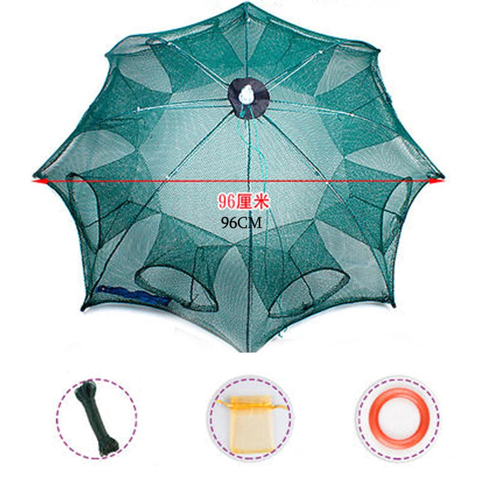 Folded Portable 20 Holes Fishing Net Network | Yazijico™ 