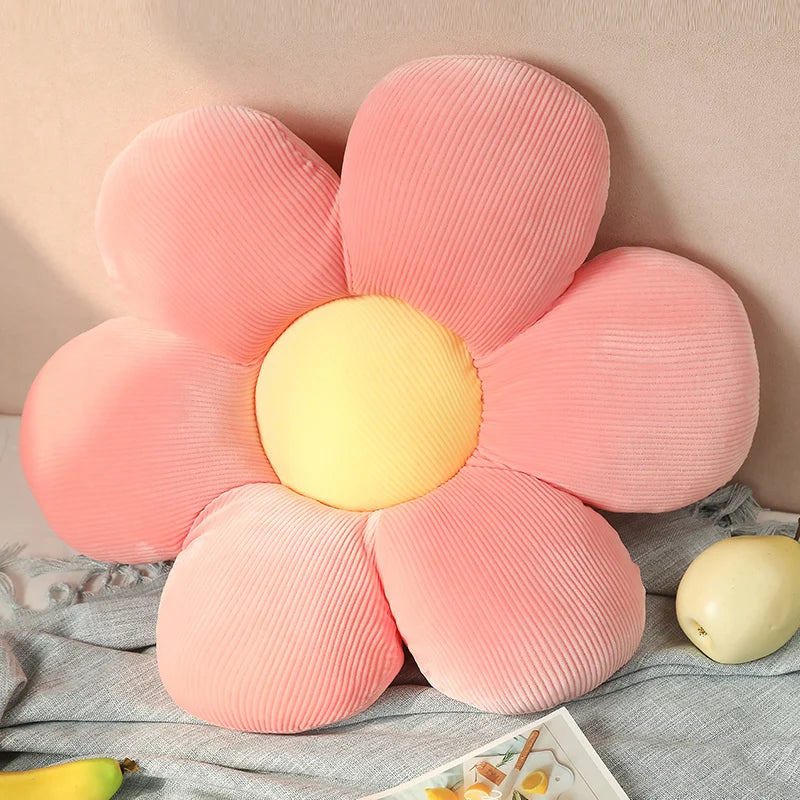 Stuffed Six Petal Flower Cushion Girly Room | Yazijico™ 