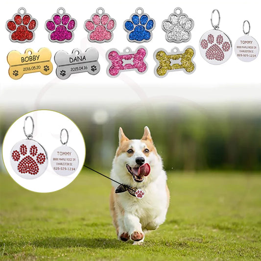 Personalized Address Tags for Dogs Id Tags | Yazijico™  