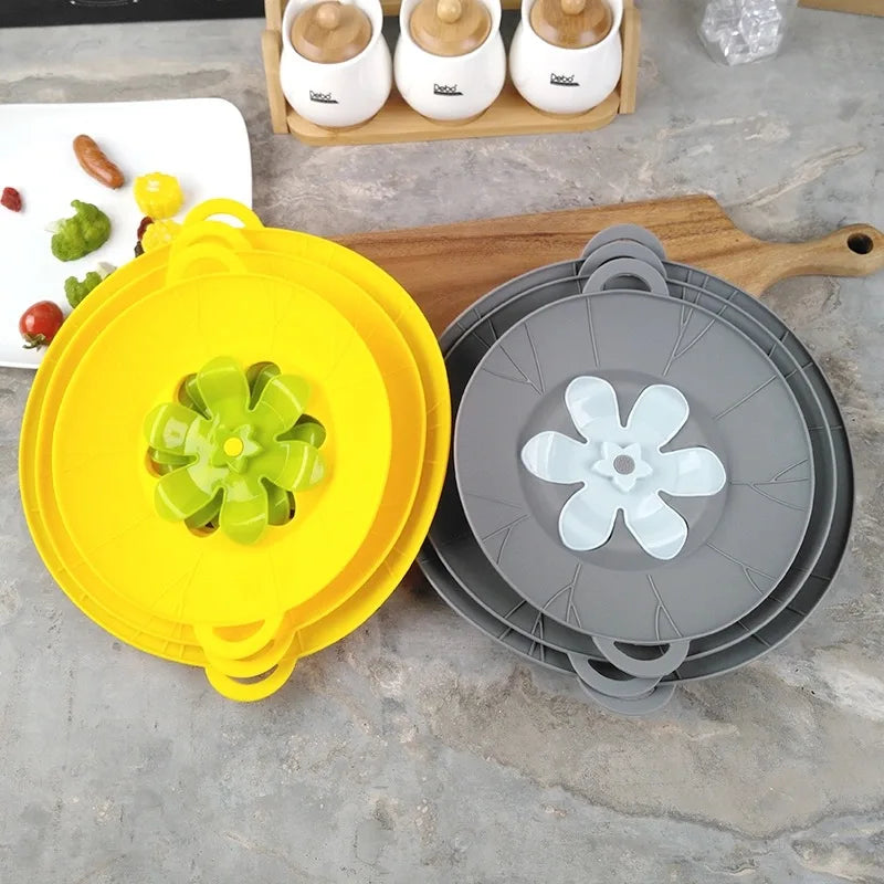 Silicone Lid Spill Stopper Cover for Pot | Yazijico™ 