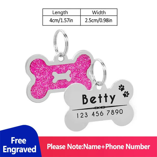 Personalized Address Tags for Dogs Id Tags | Yazijico™  