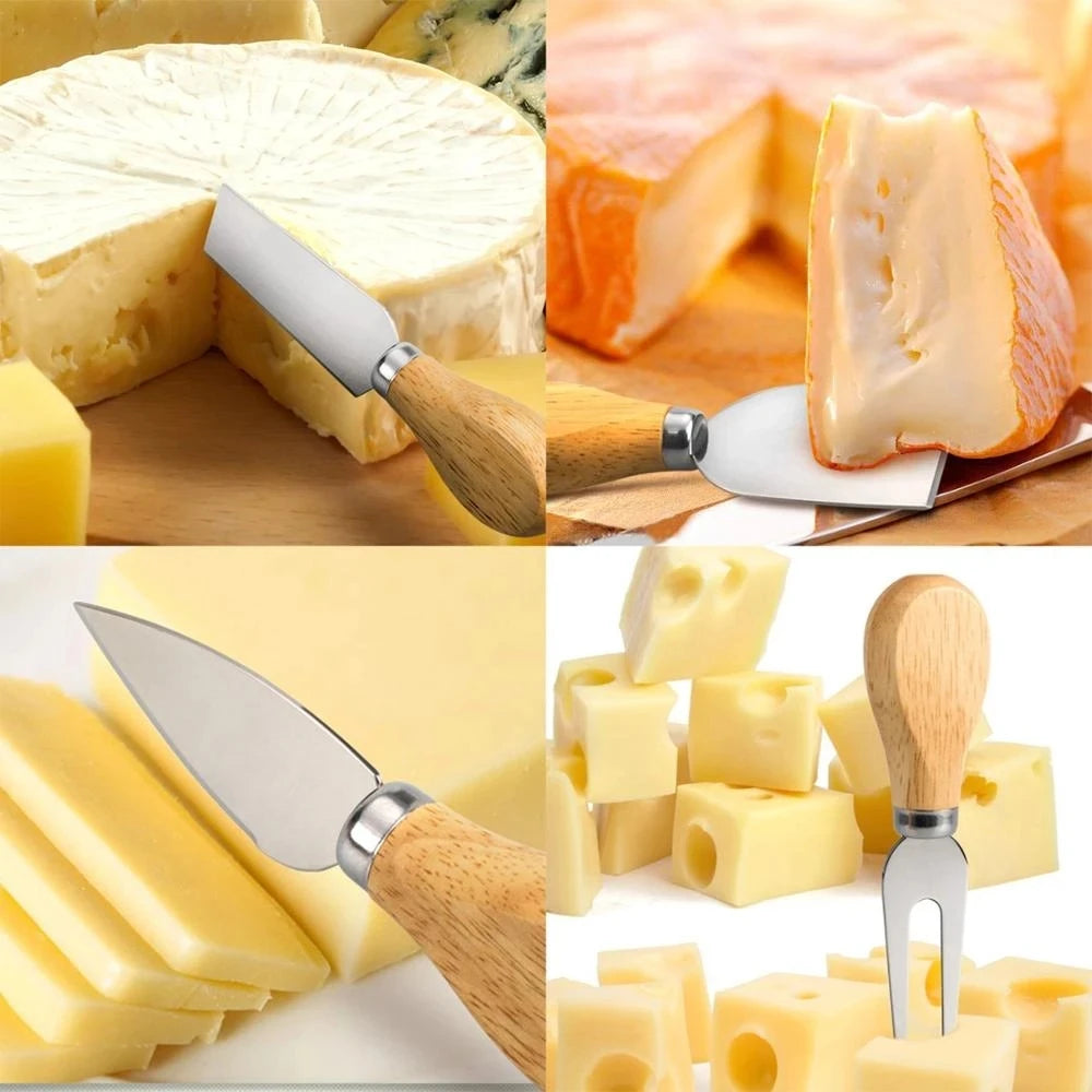 Wooden Cheese Slicer Cutter Board Bamboo Cutting  | Yazijico™