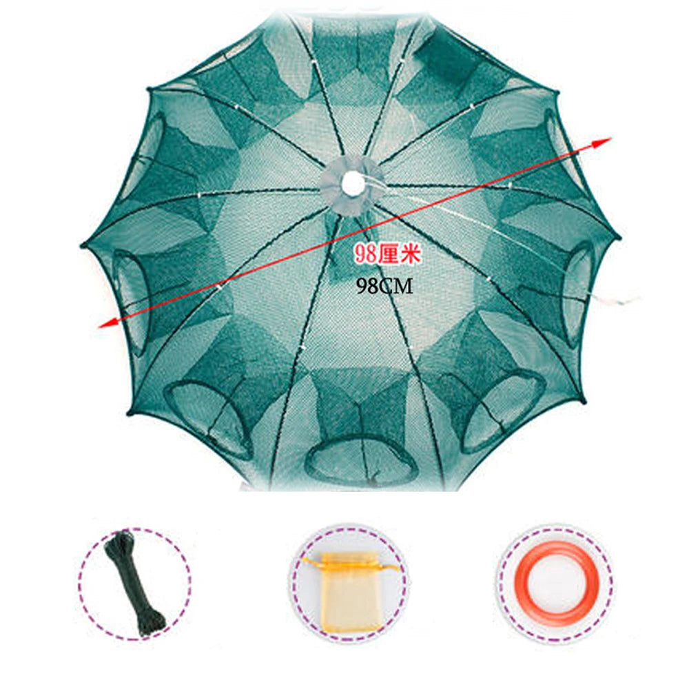 Folded Portable 20 Holes Fishing Net Network | Yazijico™ 