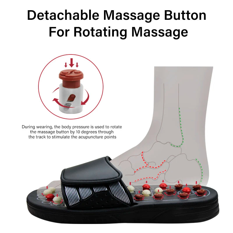 Yazijico™ Feet Massage Slippers Foot Reflexology Acupuncture - Yazijico™ 