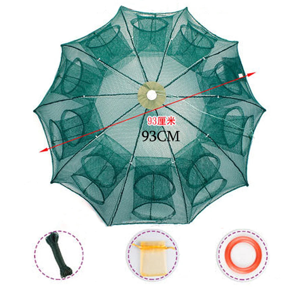 Folded Portable 20 Holes Fishing Net Network | Yazijico™ 