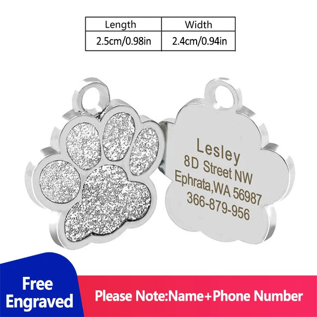 Personalized Address Tags for Dogs Id Tags | Yazijico™  