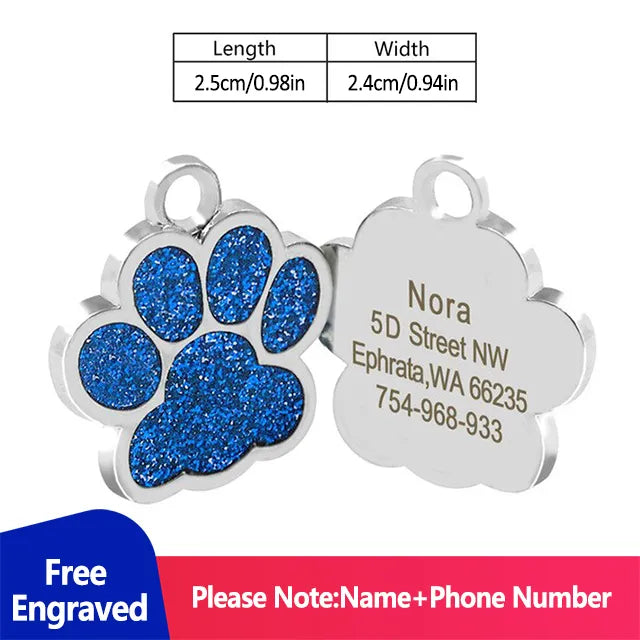 Personalized Address Tags for Dogs Id Tags | Yazijico™  