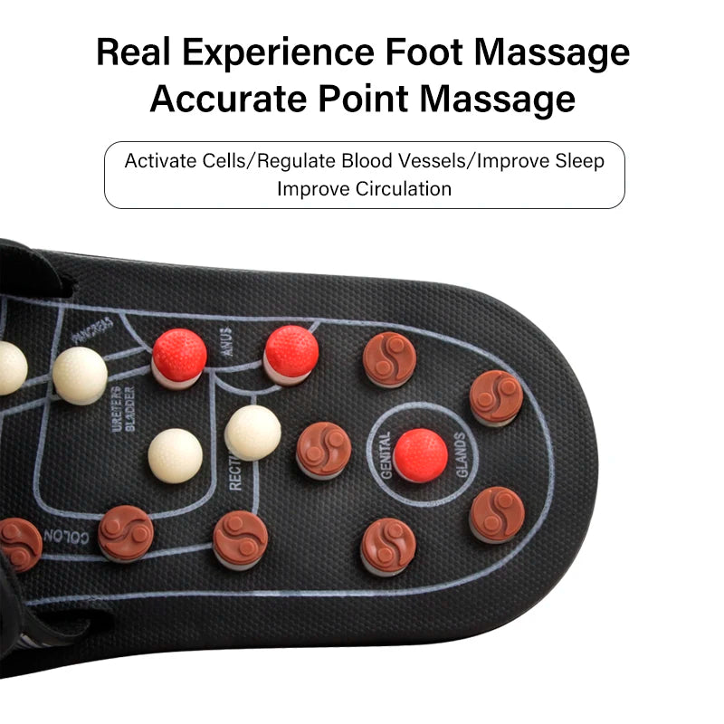 Yazijico™ Feet Massage Slippers Foot Reflexology Acupuncture - Yazijico™ 