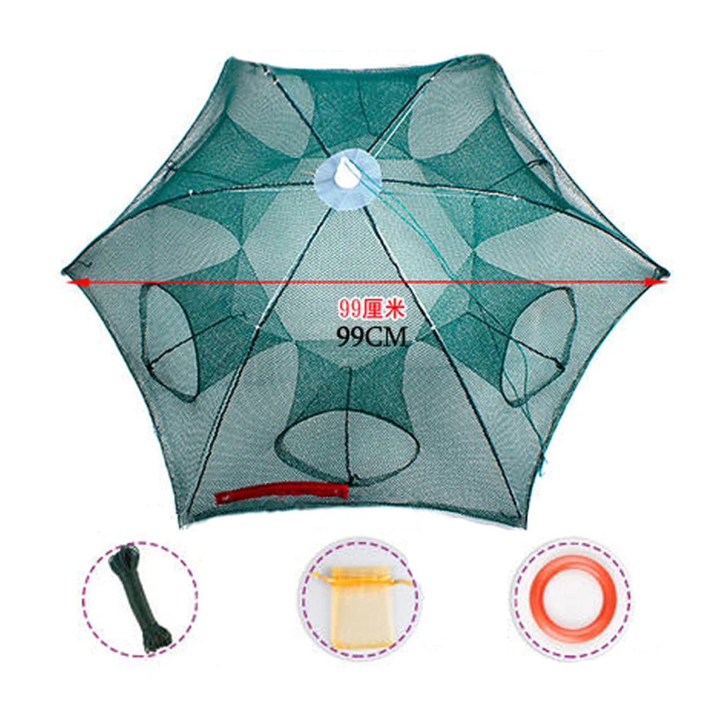 Folded Portable 20 Holes Fishing Net Network | Yazijico™ 