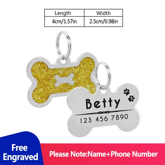 Personalized Address Tags for Dogs Id Tags | Yazijico™  