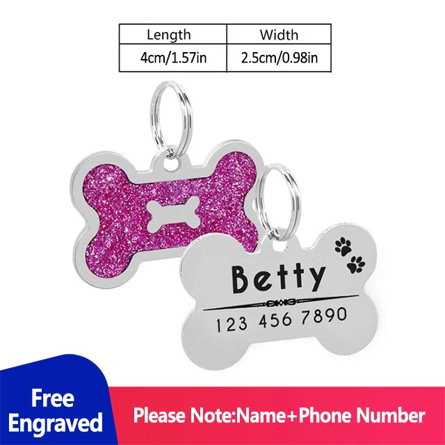 Personalized Address Tags for Dogs Id Tags | Yazijico™  