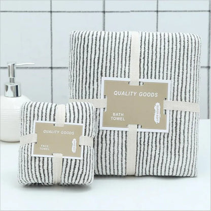 Bath Towel Set Bamboo Charcoal Coral Velvet  | Yazijico™