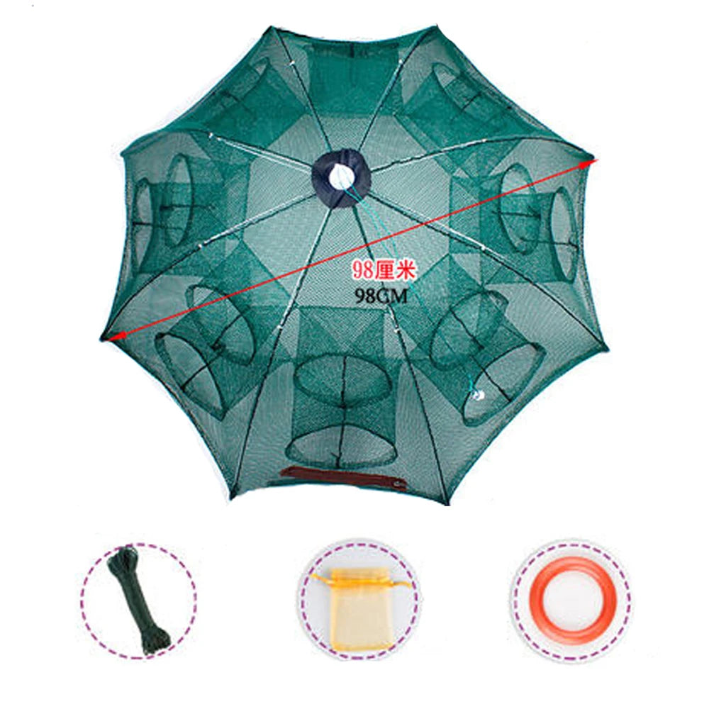 Folded Portable 20 Holes Fishing Net Network | Yazijico™ 