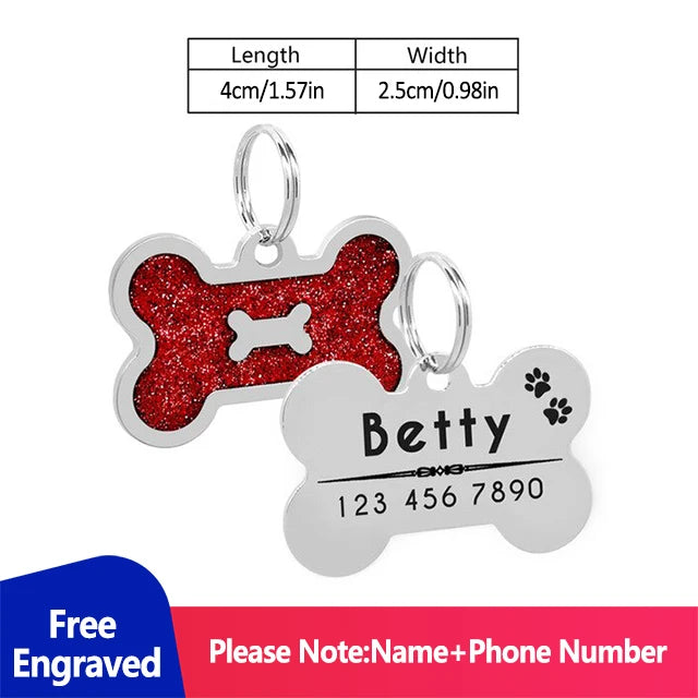 Personalized Address Tags for Dogs Id Tags | Yazijico™  