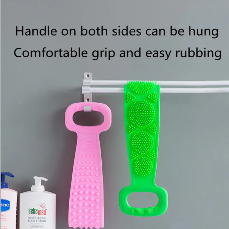 Silicone Brushes Bath Towels Rubbing Back Mud